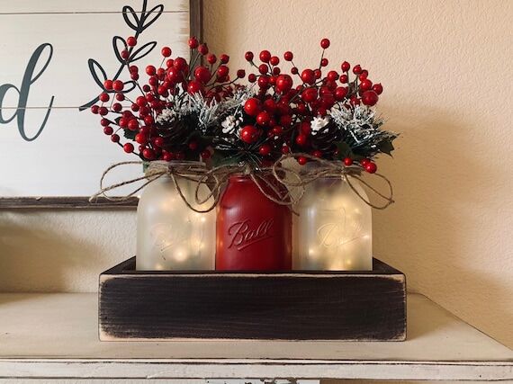 Christmas Decor, Christmas Dining Table Decor...