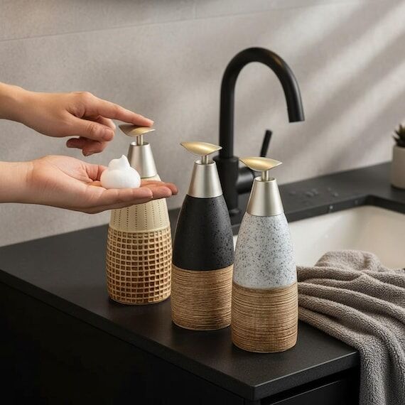 Ceramic Soap Dispenser | Vintage Minimalist D...