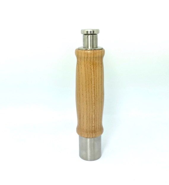 One Hand Pepper Mill,Hickory Wood Pepper Grin...