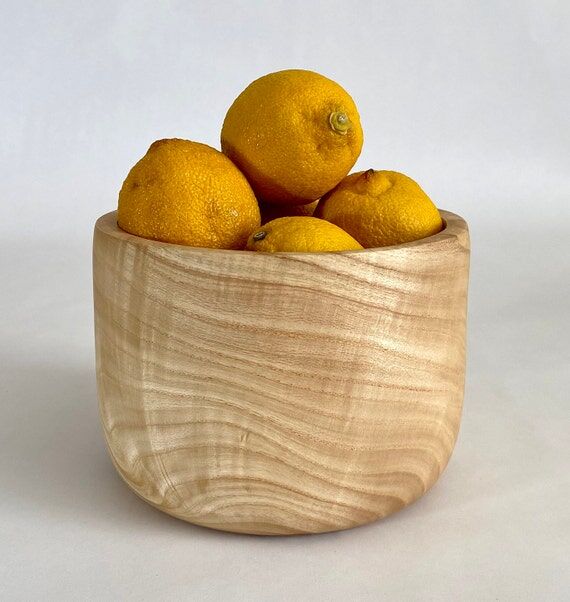 Beautiful Ash Bowl-Figured Ash Wood Bowl-Tabl...