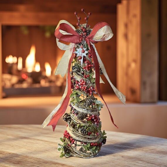 Christmas Tree Table Decor Holiday Display Ho...