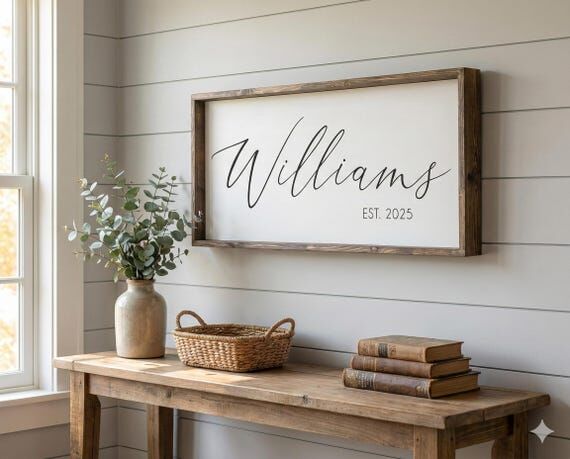 Personalized Family Name Sign | Custom Last N...
