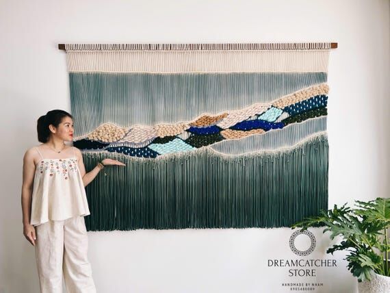 Macrame Wall Hanging, Tapestry Hanging, Large...