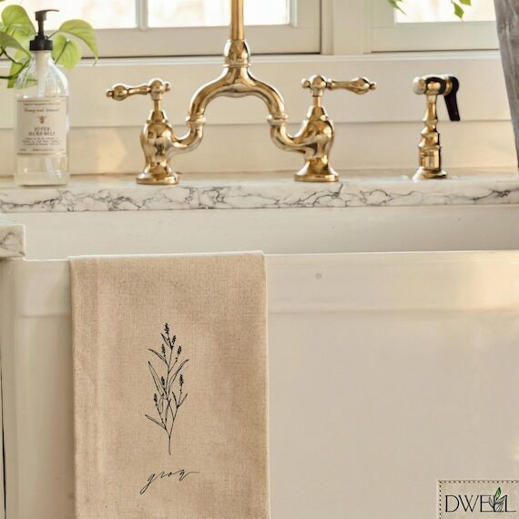 Tea Towel - Grow Wildflower | Housewarming Gi...