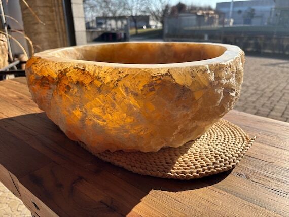 Rough Textured Onyx Stone Vessel Sink Oval, A...