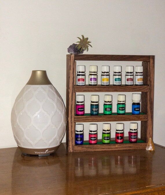 Handmade Essential Oil Shelf, Small Wood Shel...