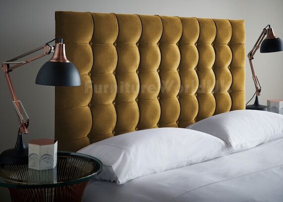 Olivia 36" Luxury French Velvet Bed Head...