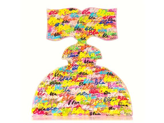 Modern Pop Art Doll Sculpture: Handmade Paper...