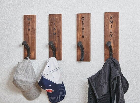 Personalized Railroad Spike Coat Hook: Rustic...