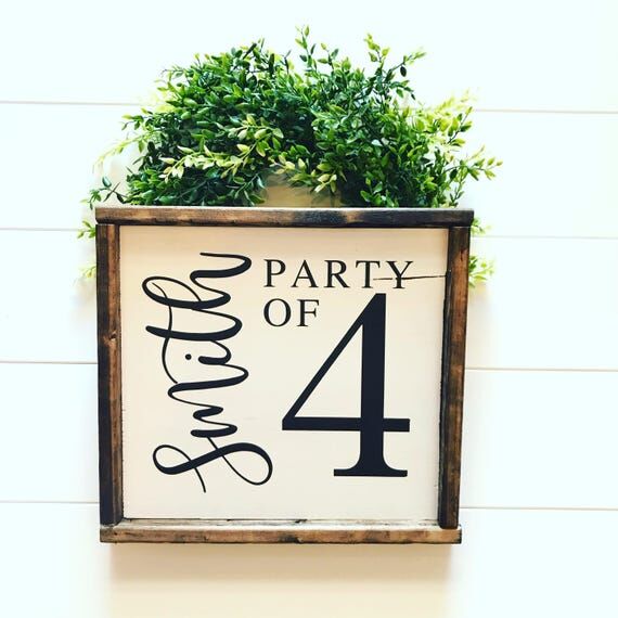 Family Name Party of Sign | Family Party Of S...