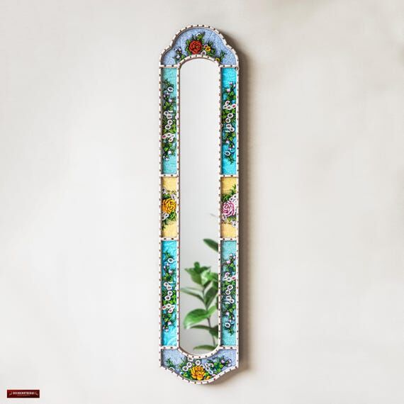 Handmade Long Skinny Mirror Wall Decor – Na...