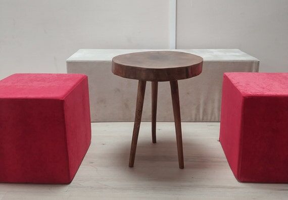 Walnut Wood Coffee Table, Living Room Furnitu...