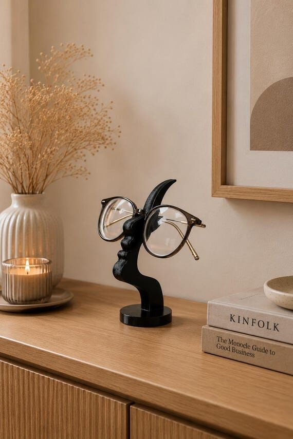 Nordic Face Eyeglass Holder Stand – Minimal...