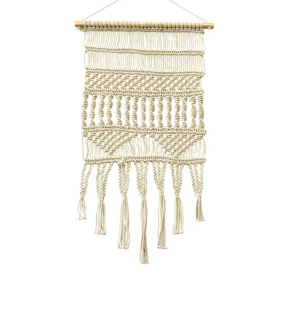 Loominaire Rustic Macrame Wallhanging "S...