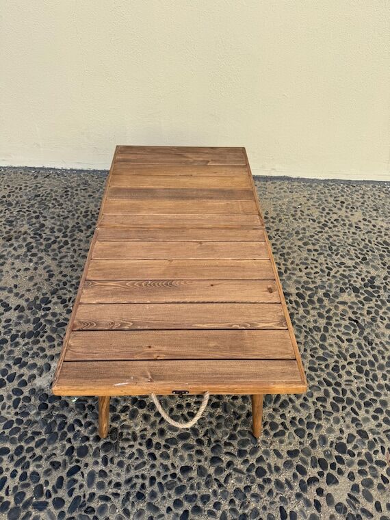 Foldable Pine Wood Picnic Table Portable Camp...