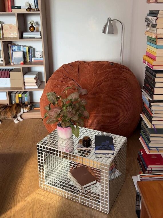 Mirrored coffee table. Bedside table. Handmad...