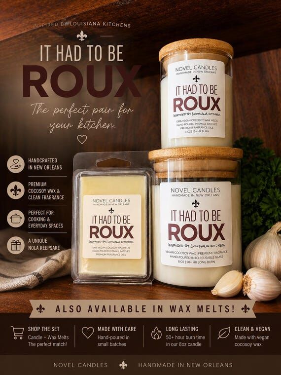 It Had to Be Roux Candle | Cajun Cookin Louis...