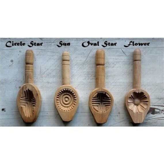 Traditional Hand Carved Wooden Cookies Mould,...