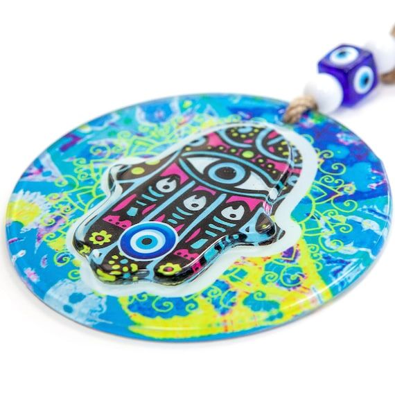 Blue Evil Eye, 12 Cm Hamsa Hand Evil Eye, Evi...