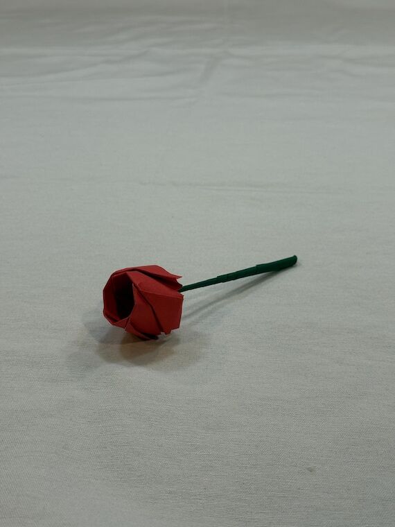 Handmade Origami Rose – Intricate Paper Flo...