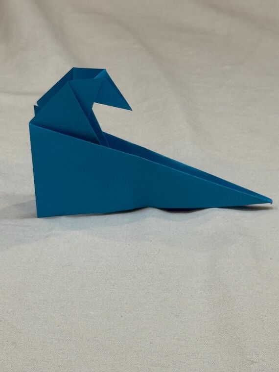 Handmade Origami Wave – Elegant Paper Sculp...