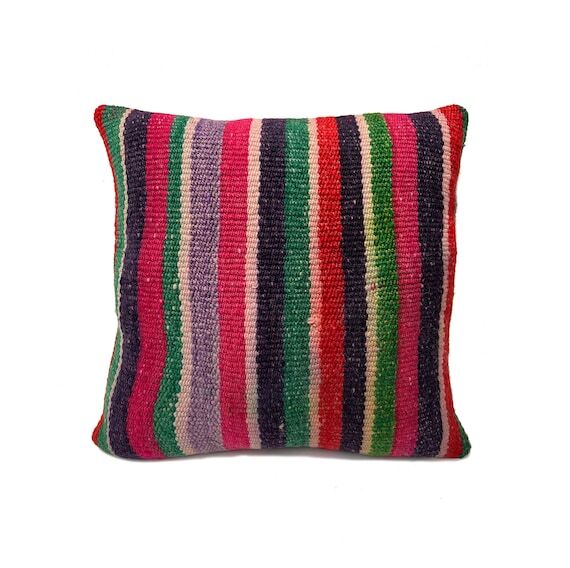 Handmade Peruvian Wool Cushion Cover - Colorf...