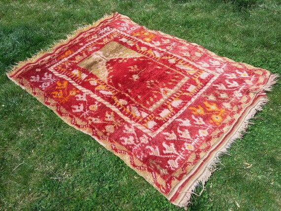 Carpet, Turkish Oushak Rug, Kitchen Rug, Bohe...
