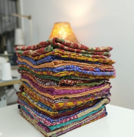 Mixed assorated ,Handmade, Kantha Kitchen tow...