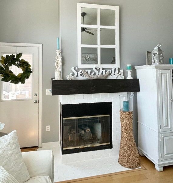 Custom Rustic Wood Fireplace Mantle: Reclaime...