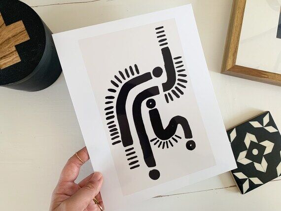 Abstract Wiggle Print // Giclee Art Print //...
