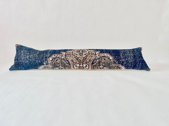 Extra Long Lumbar Kilim Pillow Cover: Handwov...
