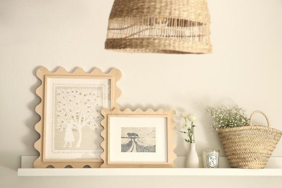 Handmade Rustic Hard Maple Wood Picture Frame...