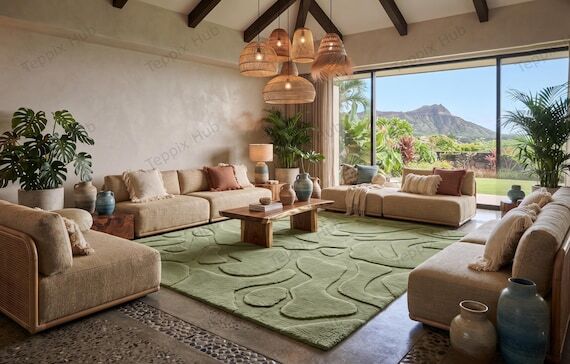 Sage Green Modern Moss Nordic Style Minimalis...