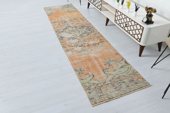 2x9 Oushak Runner,Kitchen Runner,Natural Runn...