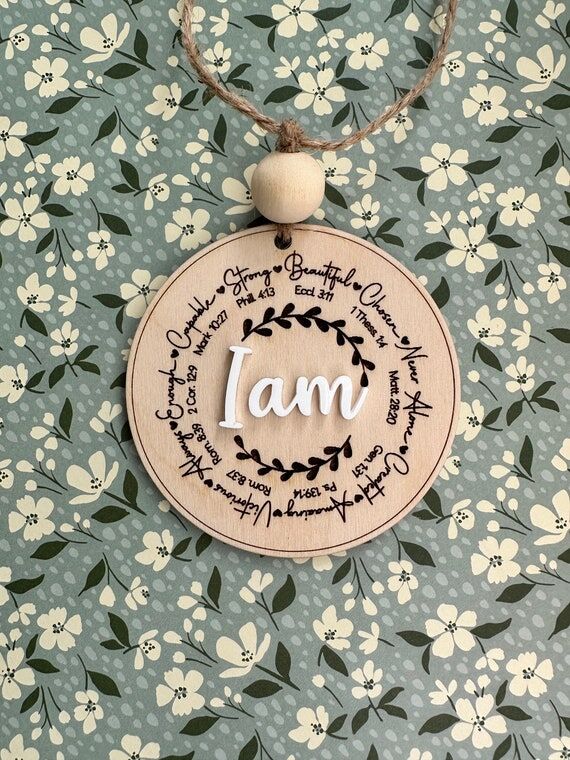 Faith Based Car Charm Rearview Mirror I am Sc...