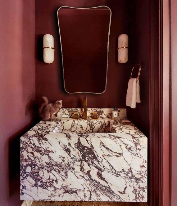Handmade Brass Mirror - Italien Style Curved ...