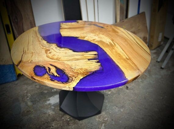 Custom Spalted Maple River Dining Table | Liv...