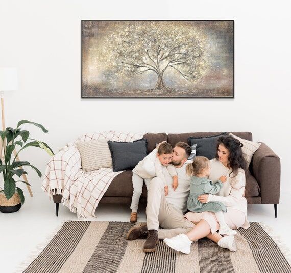 Acrylic painting on canvas, Large acrylic art...