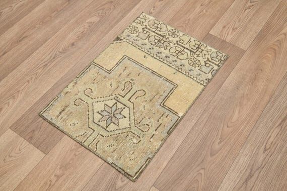 2x4 Turkish Runner Rug, Vintage Oushak Rug, H...
