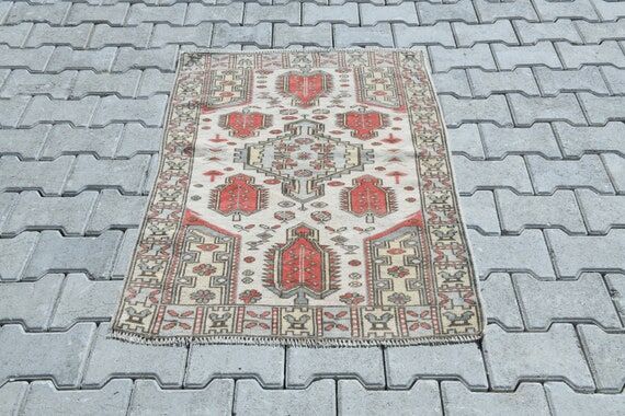 3x4 Area rug,3x4 Vintage rug,3x4 Turkish rug,...