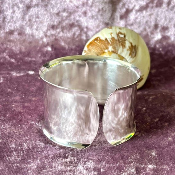Handmade Wide Sterling Silver Cuff Bracelet ...