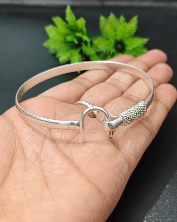 925 Sterling Silver Caribbean Hook Bracelet, ...