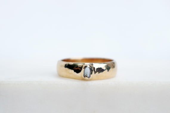 Thick Band Tooth Ring | Custom Handmade Tooth...