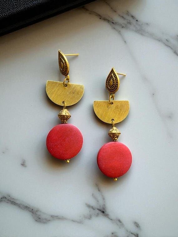 Handmade Long Boho Earrings - Turkish Ethnic ...