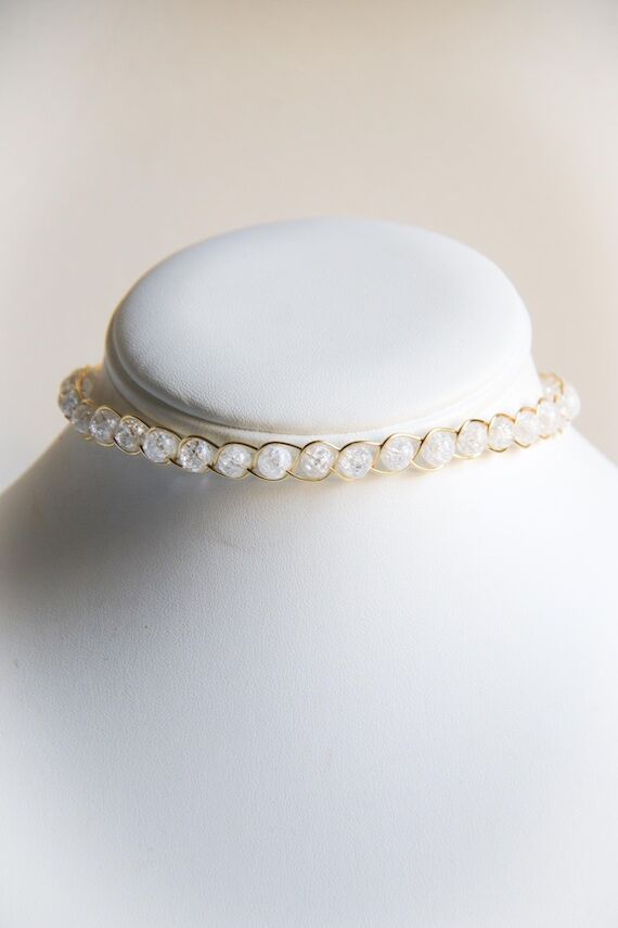 Handmade Custom Gold Dainty Bridal Delicate E...