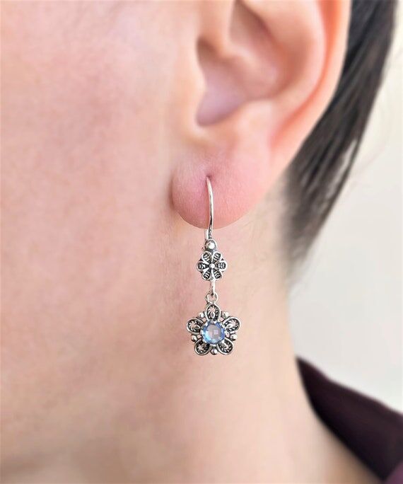 Blue Topaz Quartz Citrine Amethyst Sterling S...