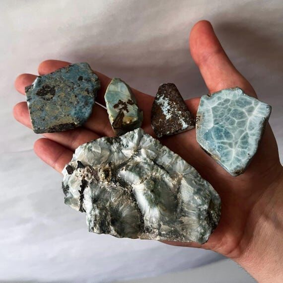 AAA+ Larimar Slab, gemstone slab, Slab, Larim...
