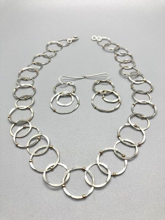 Sterling Silver Jewelry Set, Gift for Mom, Go...