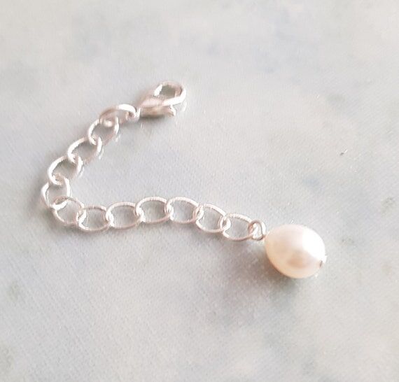 Freshwater Pearl Drop Silver Plated Extension...