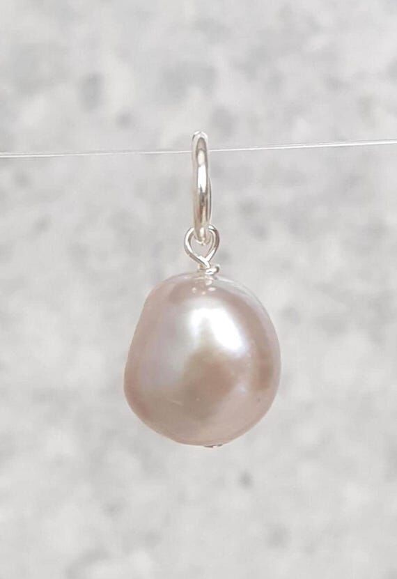 Grey Freshwater Pearl Charm Pendant to add on...
